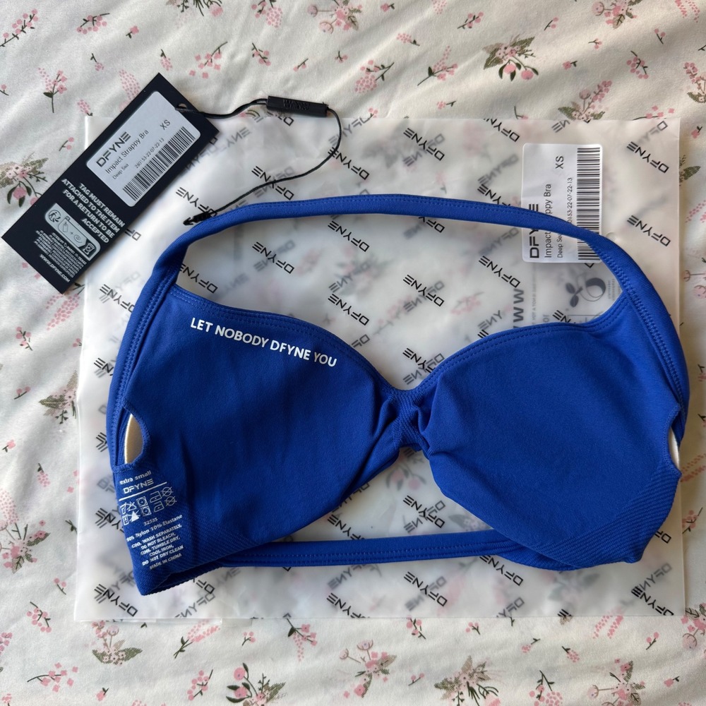 Dfyne impact strappy bra deep sea blue extra small - Picture 5 of 5